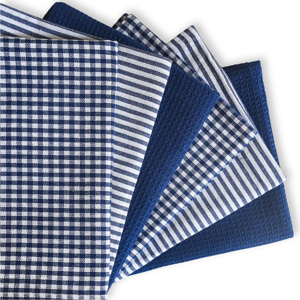 Cotton Dish Towels For Kitchen Drying - Highly Absorbent Light Gray Striped Gingham Plaid Tea Towels - 18"X28" Set Of 6 Farmhouse Linen Dishtowels In Bulk - Pano De Prato Para Cozinha - T Towles Towls