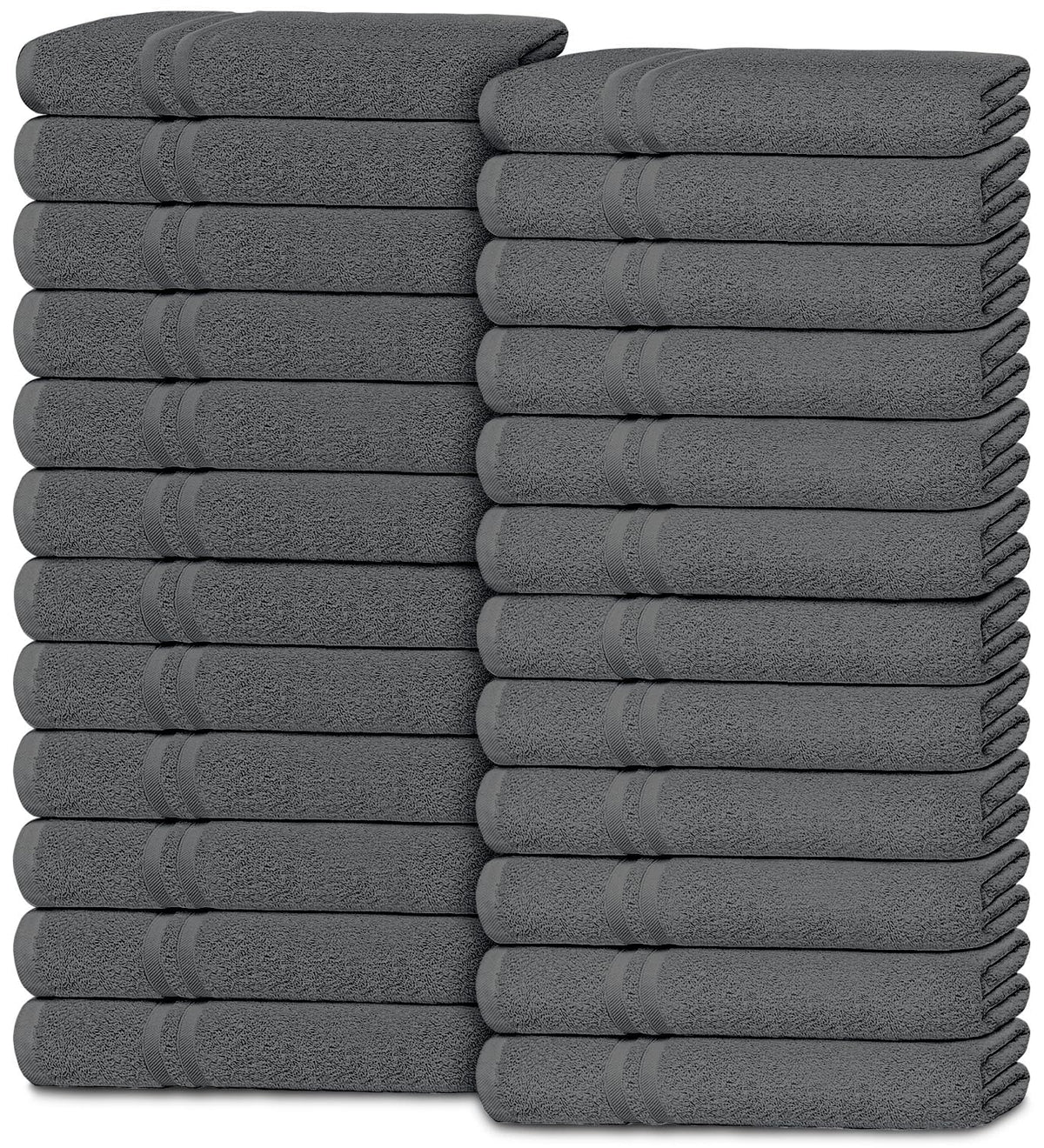 Premium Dish Towels for Kitchen, 8 Pack, 16x26 - 100% Cotton Kitchen Towels with Hanging Loop, Ultra Absorbent and Thick 410 GSM, Multicolor