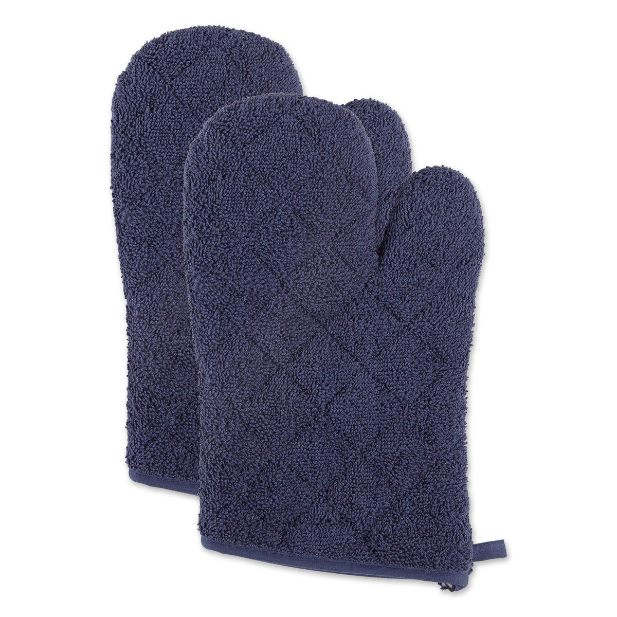 DII Basic Terry Collection 100% Cotton Quilted, Oven Mitt, Sage, 2 Piece