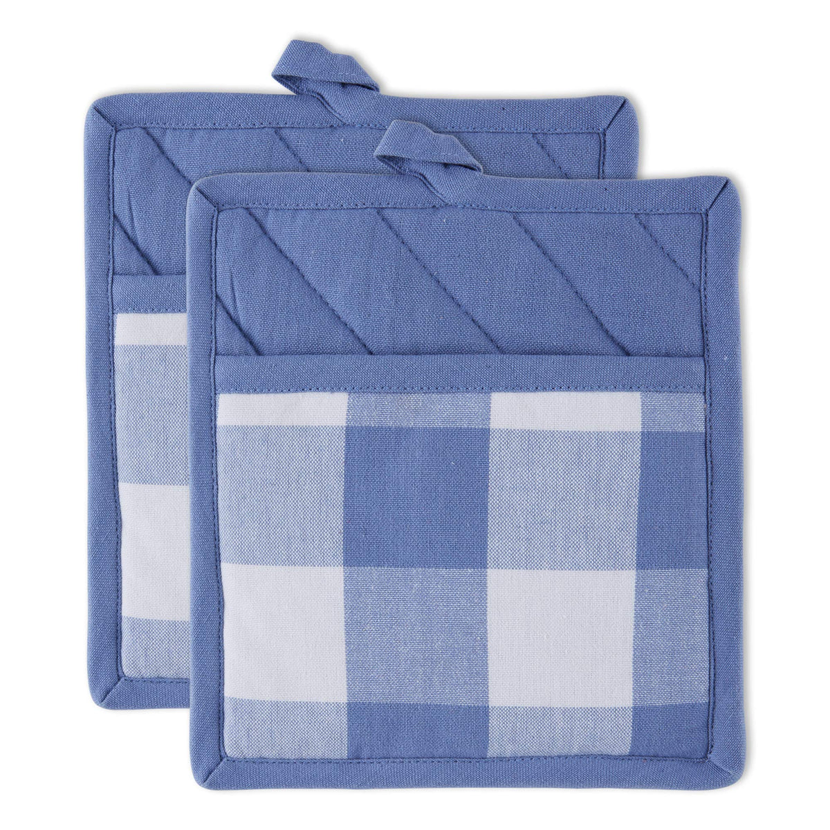 DII Buffalo Check Kitchen Collection, Classic Farmhouse Kitchen Set, Oven Mitt, Black & White, 2 Piece