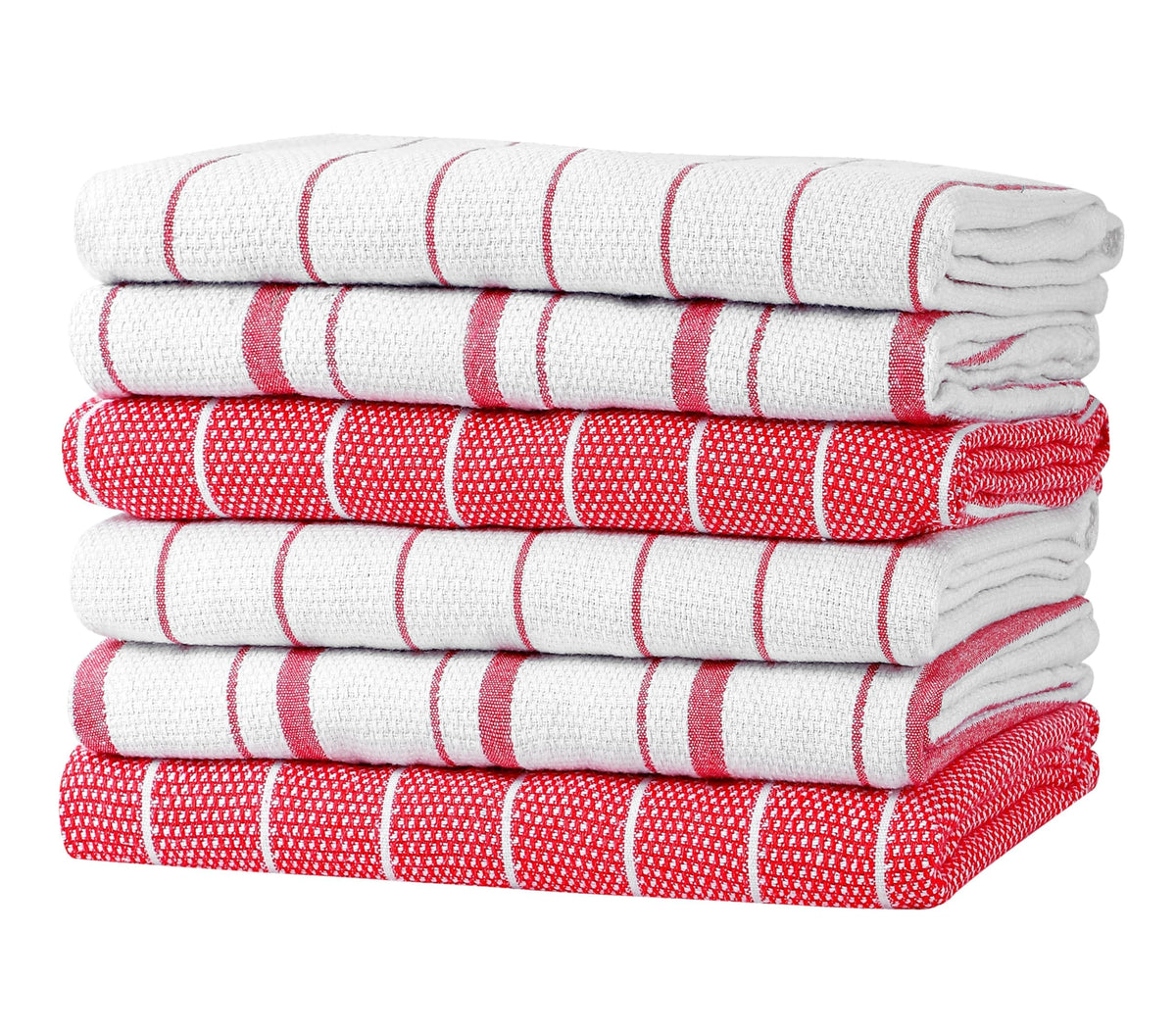 Zeppoli Classic Kitchen Towels - 15 Pack 100% Natural Cotton Towel Set, Reusable Wash Cloths, Absorbent Dish Towels, Machine Washable Hand Towels, Kitchen Essentials - 14” by 25” - Black