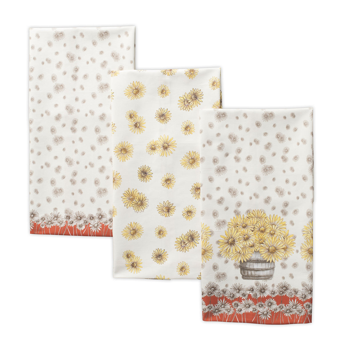 Maison d' Hermine Kitchen Towels Set of 3 Reusable 100% Cotton 27.50" x 20"