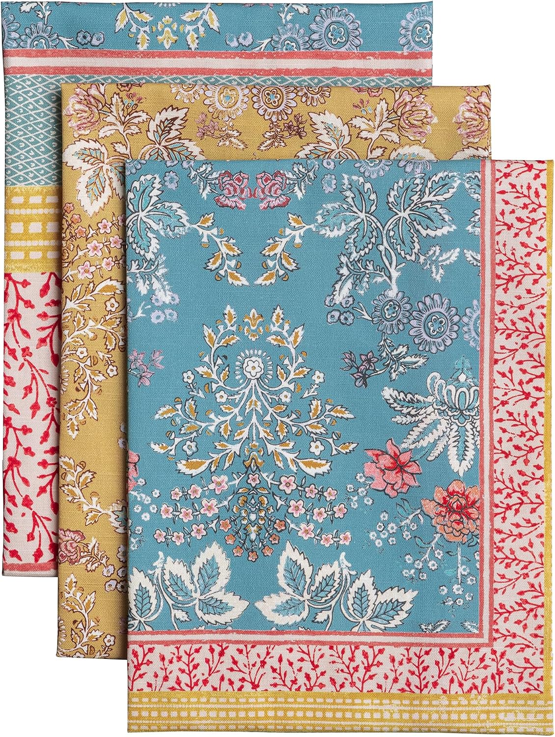 Maison d' Hermine Kitchen Towels Set of 3 Reusable 100% Cotton 27.50" x 20"