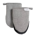 Sur La Table Kitchen Essentials Set of 2 Silicone Mini Oven Mitts, Heat Resistant to 550°F (Navy)