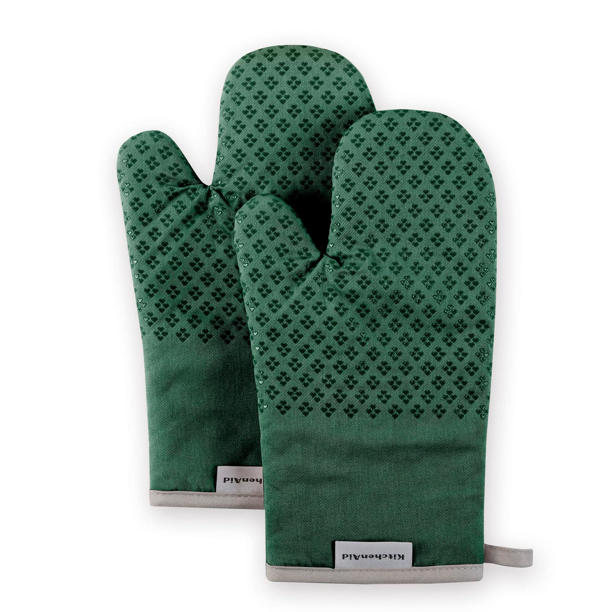 KitchenAid Asteroid Oven Mitt Set, 7"x12.5", Fog Blue, 2 Piece