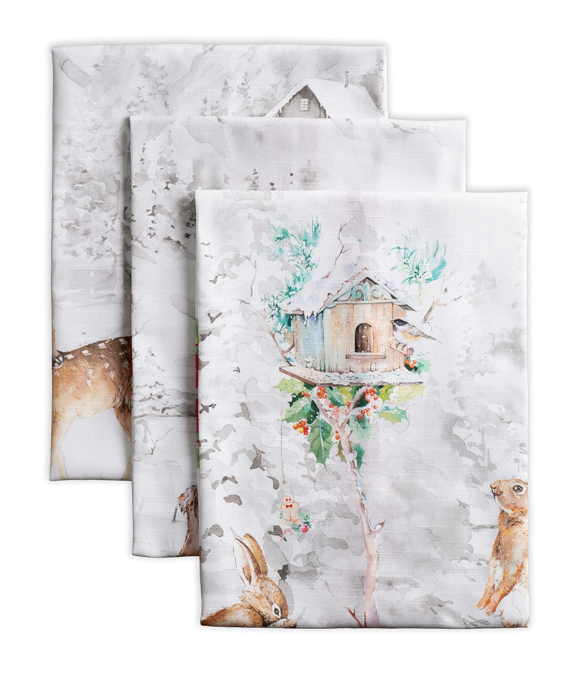 Maison d' Hermine Kitchen Towels Set of 3 Reusable 100% Cotton 27.50" x 20"
