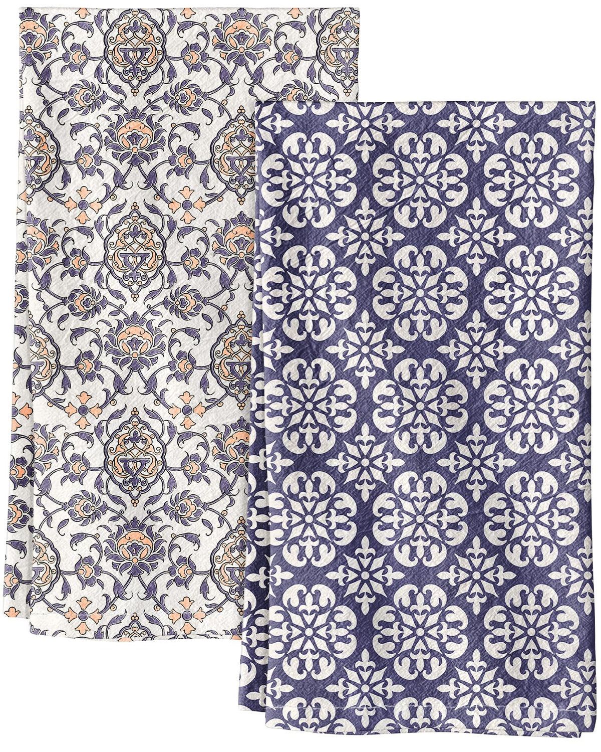 Miss Adola 2 Pack 150GSM Flour Sack Kitchen Towels, Beige Daisy