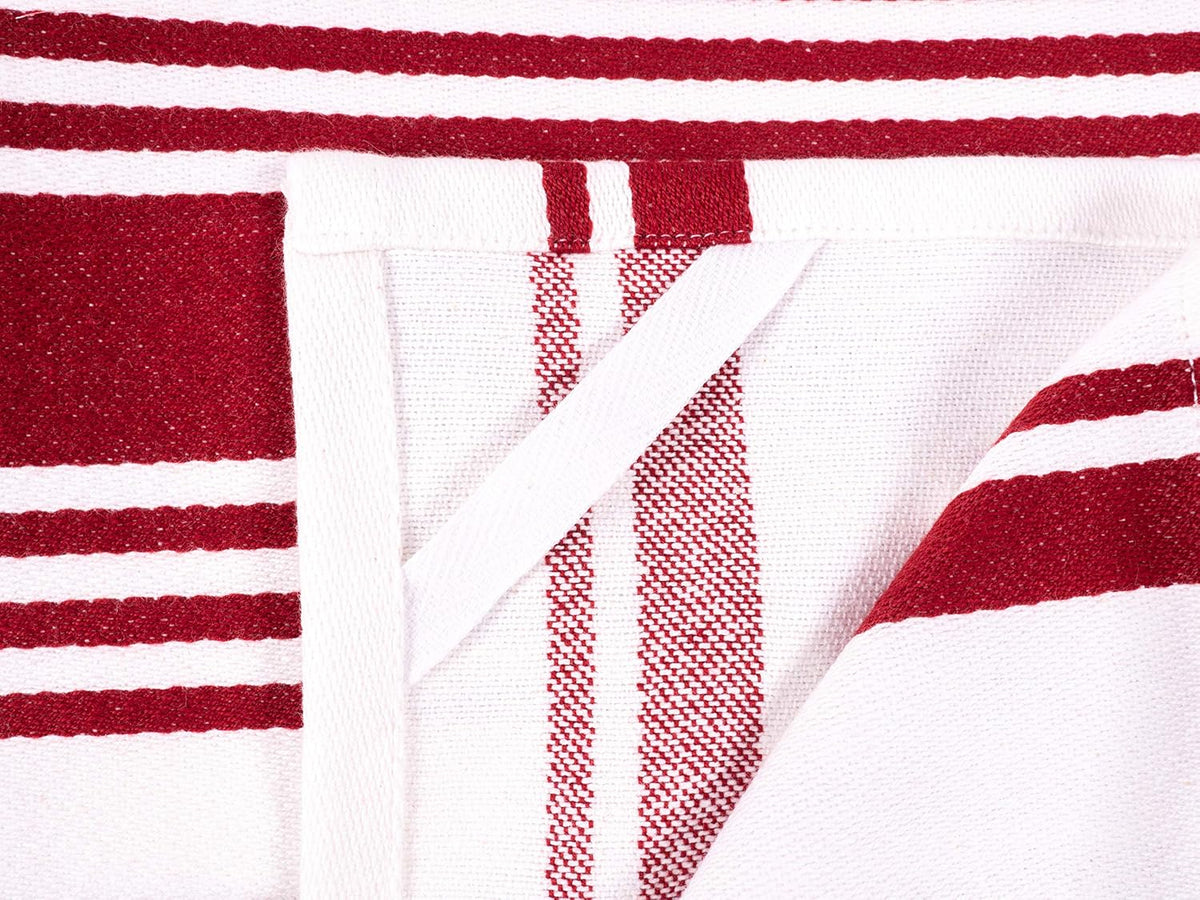 KAF Home Kitchen Towels, Set of 4 Absorbent, Durable and Soft Towels | Perfect for Kitchen Messes and Drying Dishes, 18 x 28 – Inches, Wine