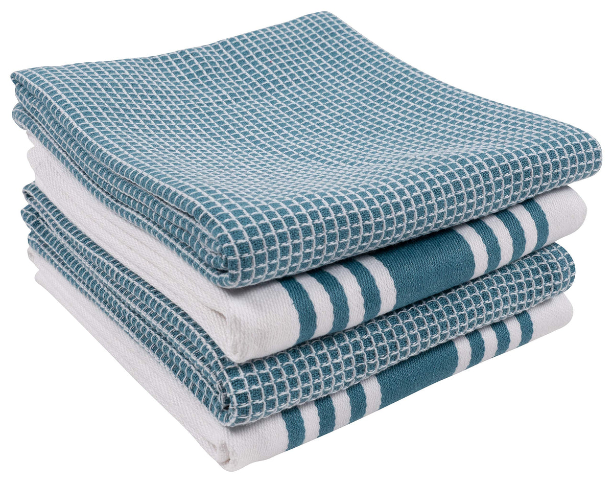 KAF Home Kitchen Towels, Set of 4 Absorbent, Durable and Soft Towels | Perfect for Kitchen Messes and Drying Dishes, 18 x 28 – Inches, Wine