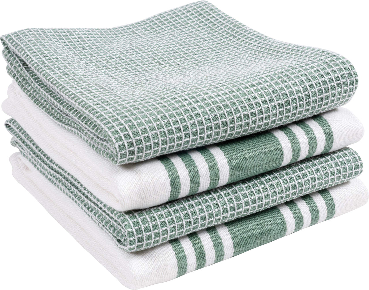 KAF Home Kitchen Towels, Set of 4 Absorbent, Durable and Soft Towels | Perfect for Kitchen Messes and Drying Dishes, 18 x 28 – Inches, Wine