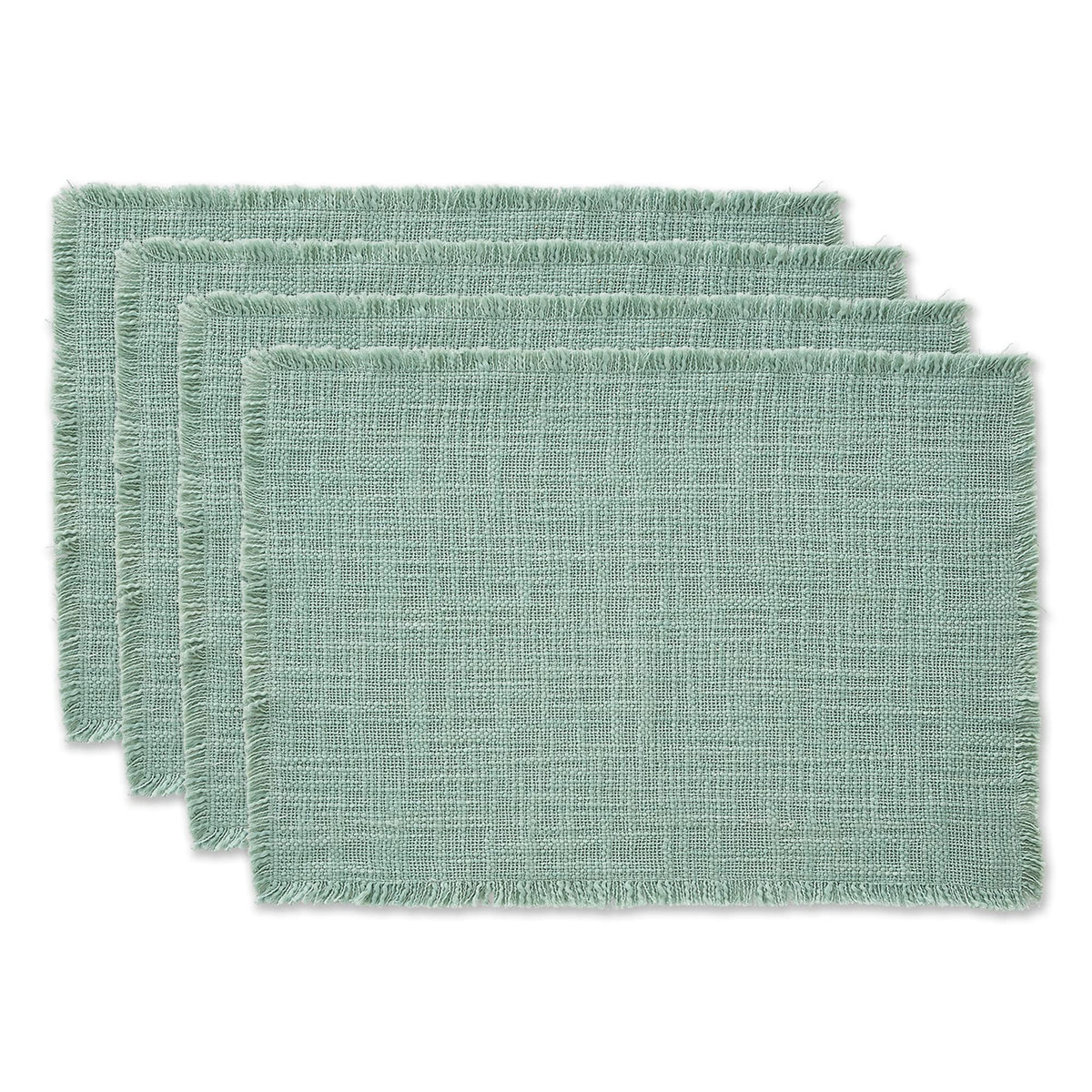 DII Linen Tabletop Collection Machine Washable, Placemat Set, 14.5x20.5, Cream, 4 Piece