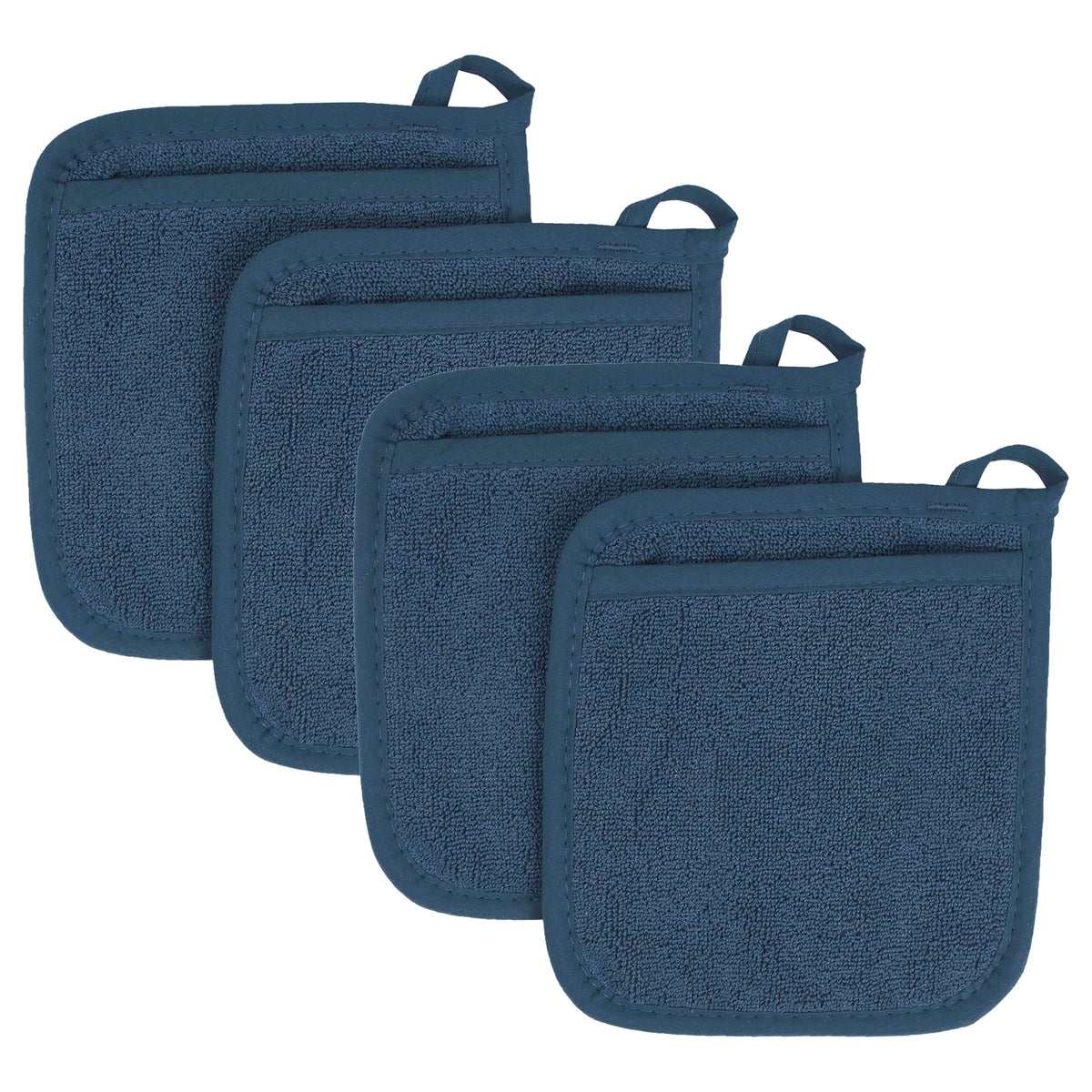 RITZ Terry Pocket Mitt & Hot Pad: Unparalleled Heat Resistant, Durable 100% Cotton – Ergonomically Designed for Optimal Grip – Easy-Care Machine Washable – 2-Pack, Paprika