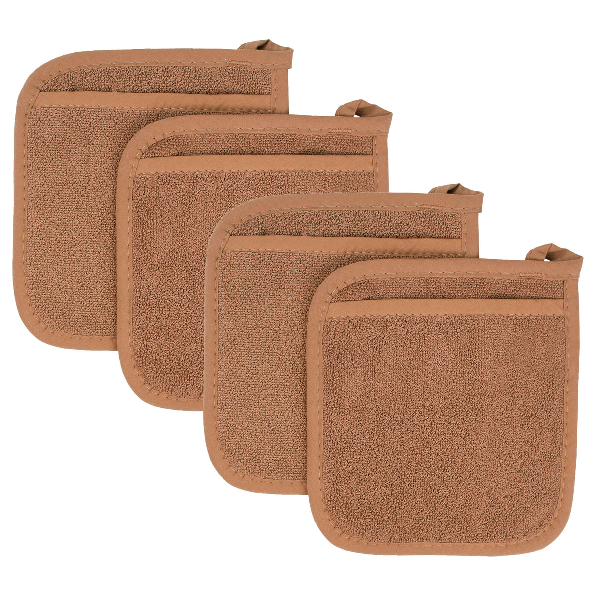 RITZ Terry Pocket Mitt & Hot Pad: Unparalleled Heat Resistant, Durable 100% Cotton – Ergonomically Designed for Optimal Grip – Easy-Care Machine Washable – 2-Pack, Paprika