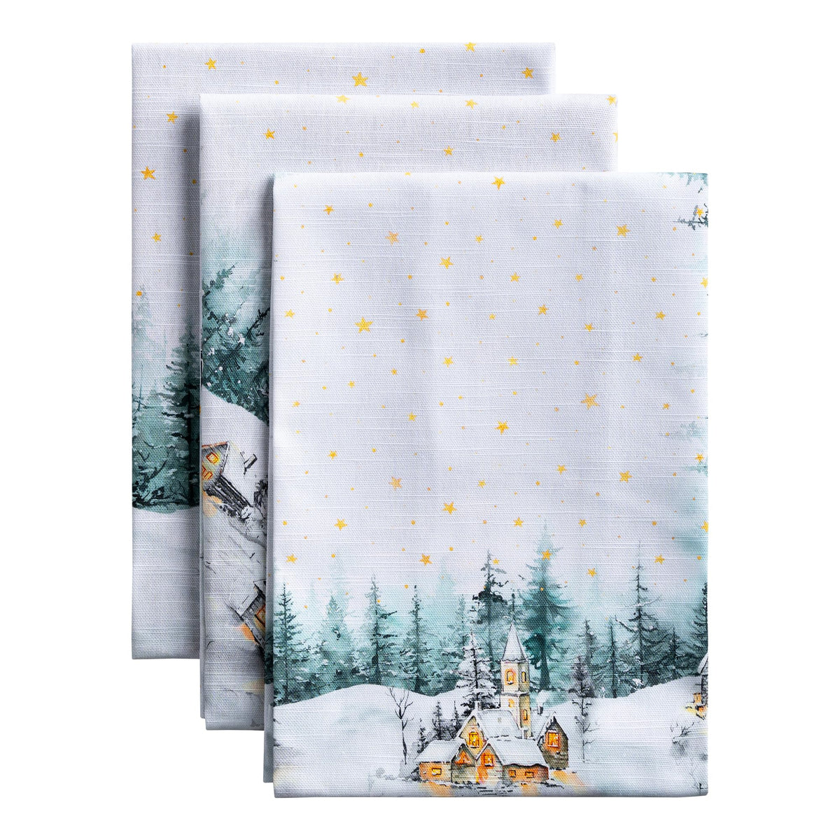 Maison d' Hermine Kitchen Towels Set of 3 Reusable 100% Cotton 27.50" x 20"