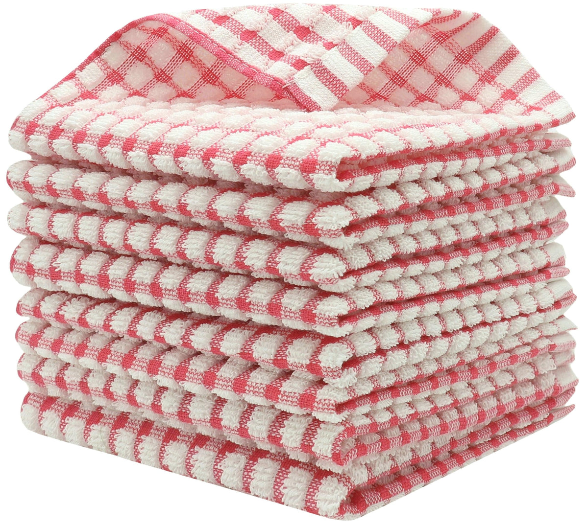 Cotton Dish Rags Dish Cloths For Washing Dishes,8Pack,11.8”x11.8”, MixColor