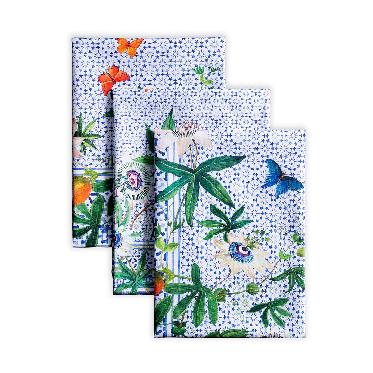 Maison d' Hermine Kitchen Towels Set of 3 Reusable 100% Cotton 27.50" x 20"