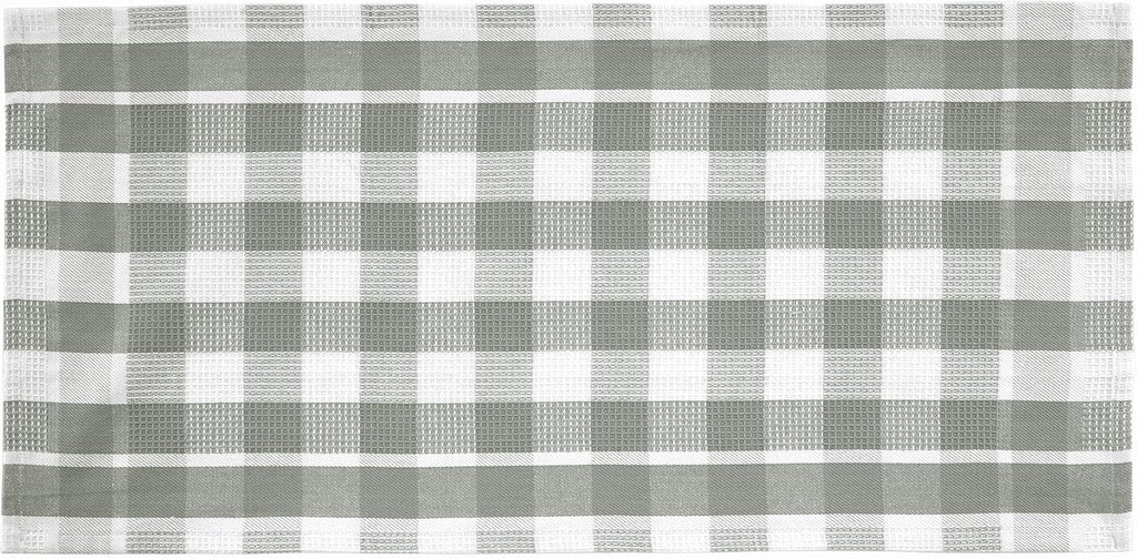 LANE LINEN 100% Cotton Kitchen Dish Cloths, Ultra Soft Absorbent Quick Drying Dish Towels, Multiweave Wash Cloths Dish Towel Sets, 13x28 Inches, 4 Pack - Grey