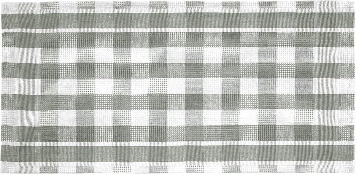 LANE LINEN 100% Cotton Kitchen Dish Cloths, Ultra Soft Absorbent Quick Drying Dish Towels, Multiweave Wash Cloths Dish Towel Sets, 13x28 Inches, 4 Pack - Grey