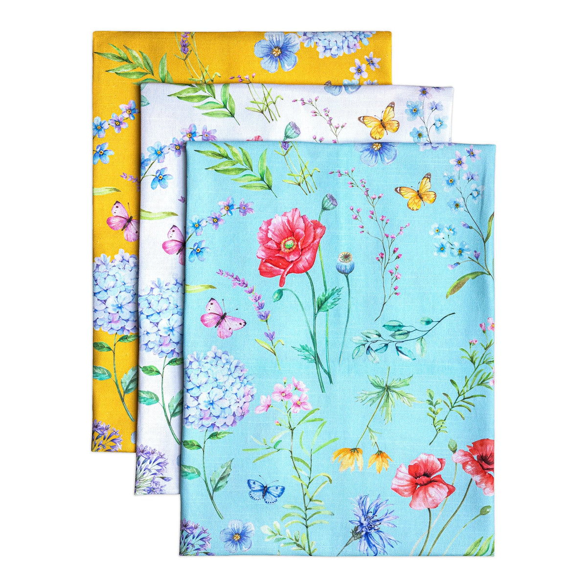 Maison d' Hermine Kitchen Towels Set of 3 Reusable 100% Cotton 27.50" x 20"