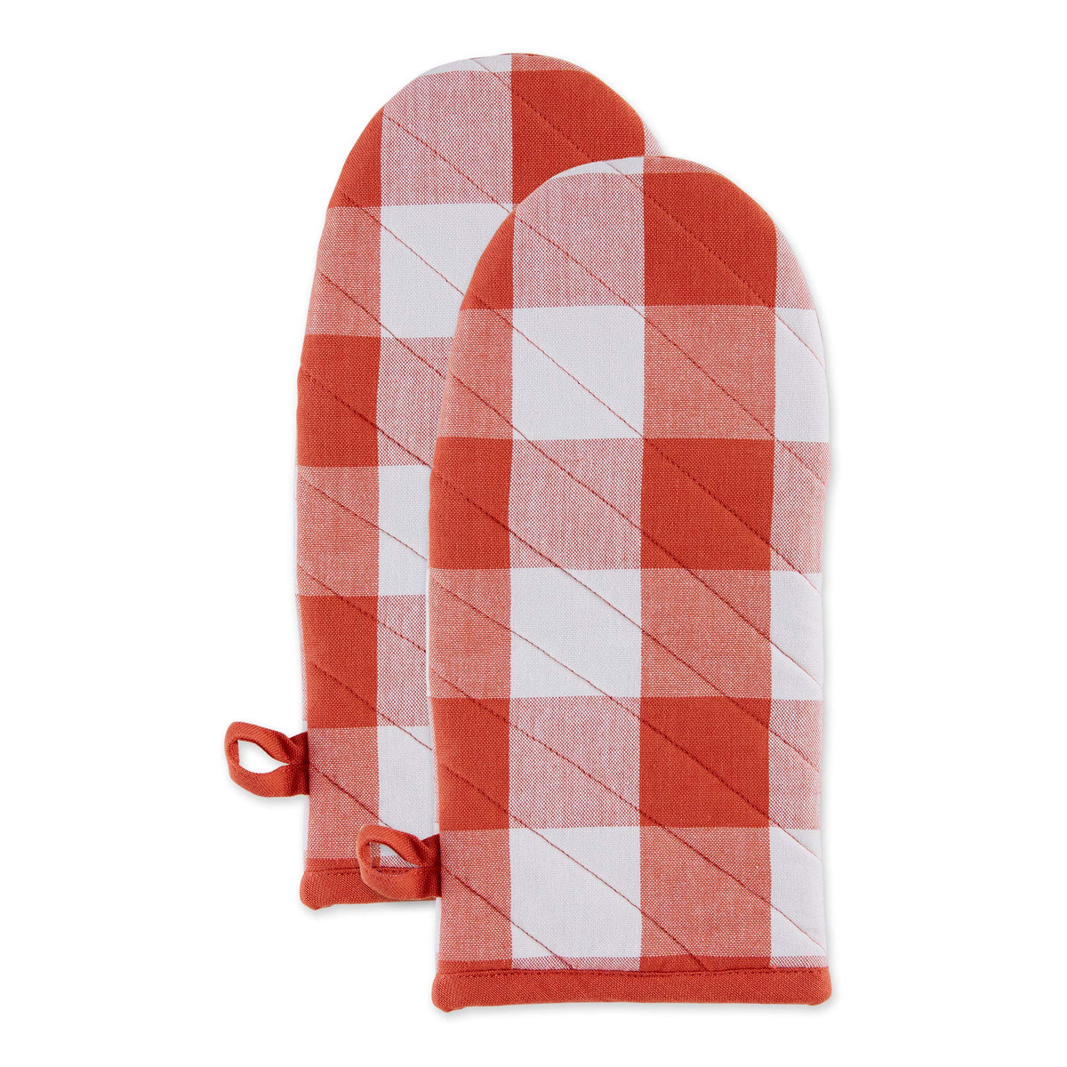 DII Buffalo Check Kitchen Collection, Classic Farmhouse Kitchen Set, Oven Mitt, Black & White, 2 Piece