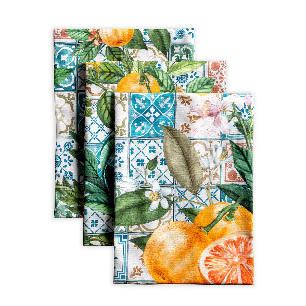 Maison d' Hermine Kitchen Towels Set of 3 Reusable 100% Cotton 27.50" x 20"