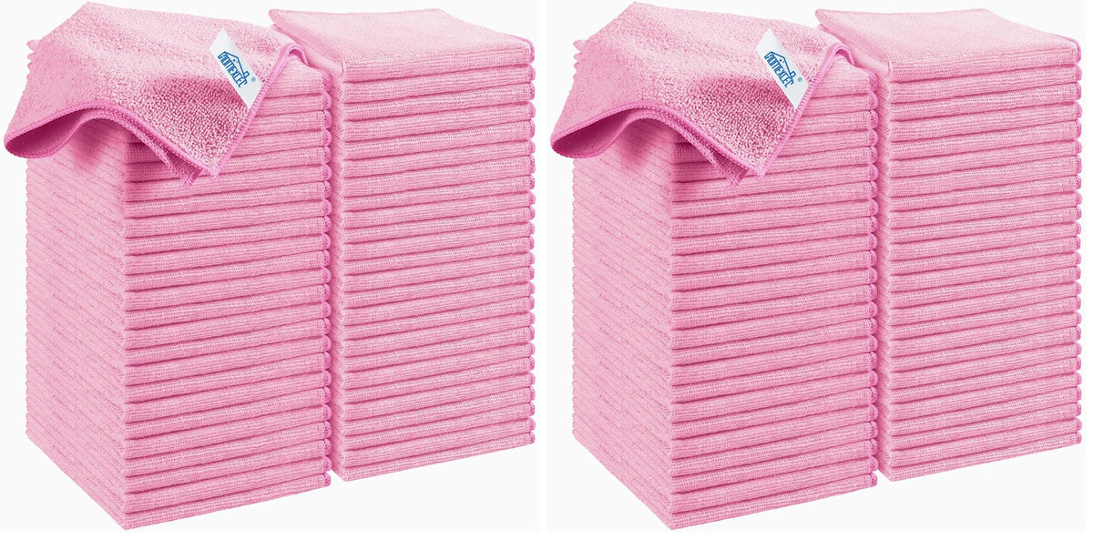 HOMEXCEL Microfiber Cleaning Cloth, Kitchen Towels 12 Pack, Lint Free, Scratch-Free, Highly Absorbent, Reusable Dish Towels for Kitchen and Household