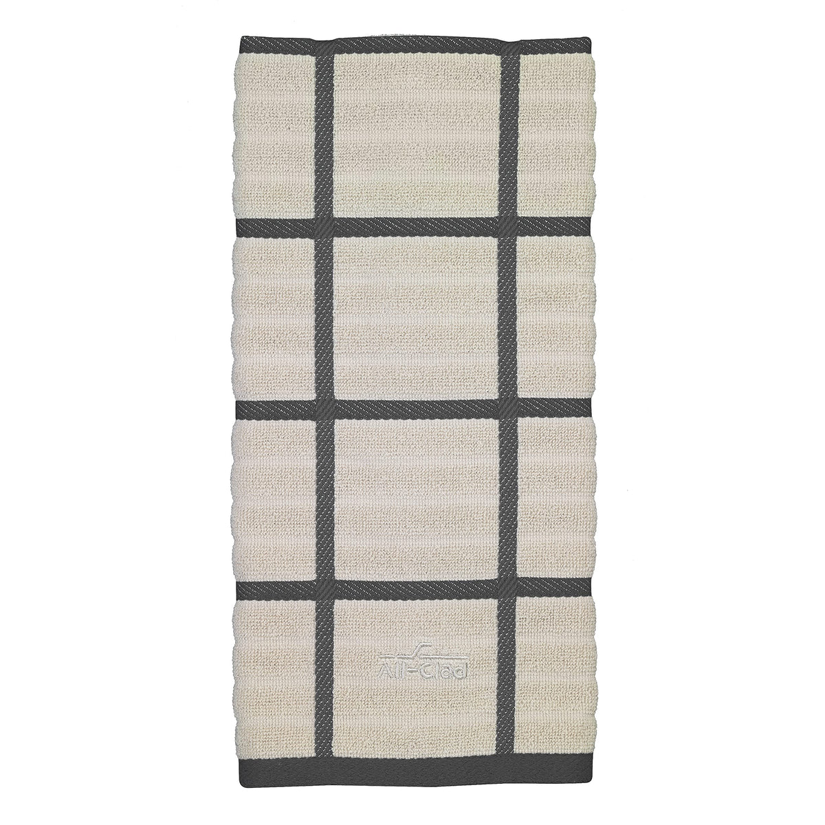 All-Clad Checked Kitchen Towel: Highly Absorbent, Super Soft Long Lasting - 100% Cotton, 17"x30" Tea Towel for Cleaning & Drying Dishes, Pans, Glassware, or Countertops, (1-Pack), Rainfall