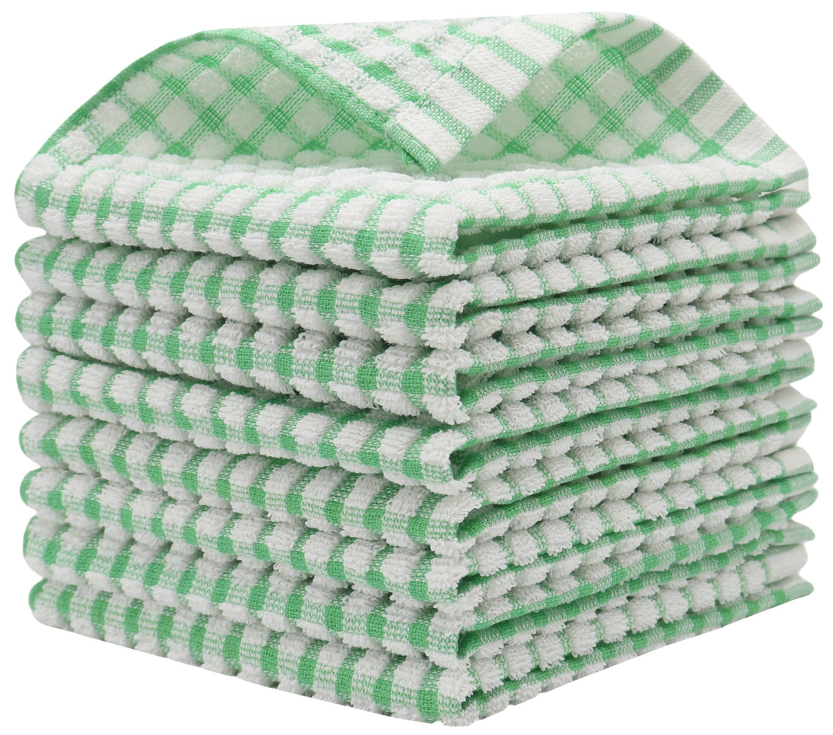 Cotton Dish Rags Dish Cloths For Washing Dishes,8Pack,11.8”x11.8”, MixColor