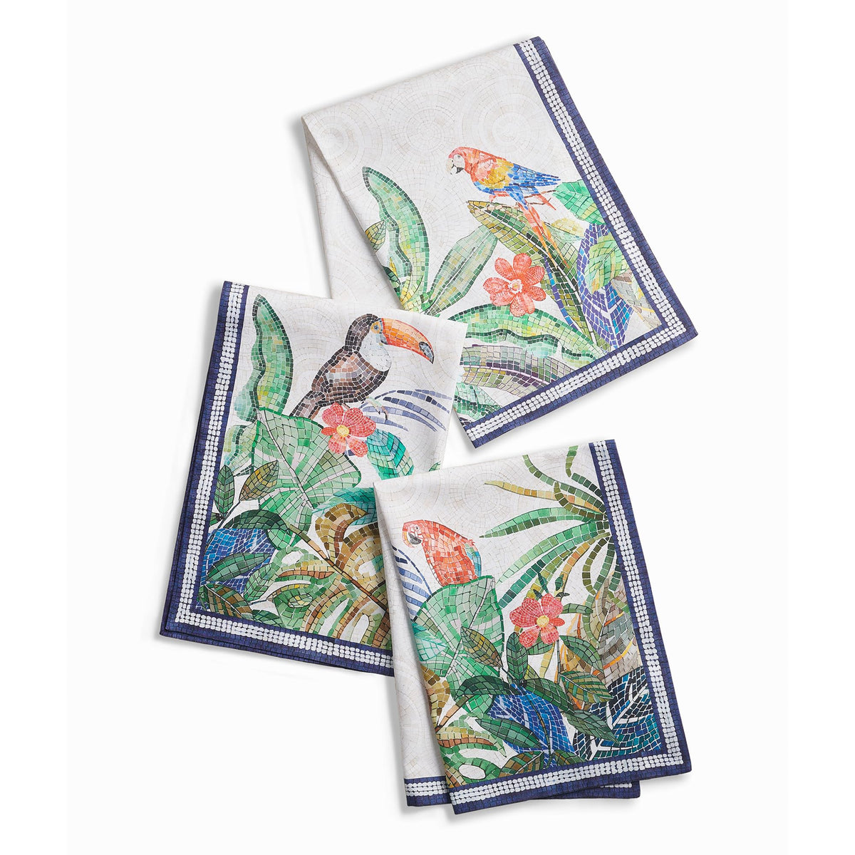 Maison d' Hermine Kitchen Towels Set of 3 Reusable 100% Cotton 27.50" x 20"