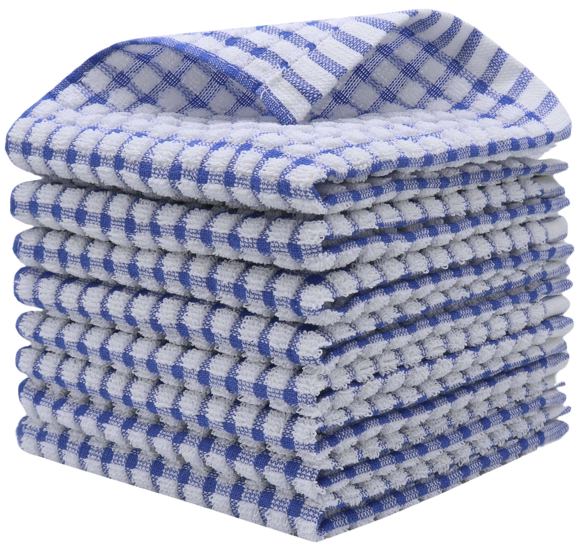 Cotton Dish Rags Dish Cloths For Washing Dishes,8Pack,11.8”x11.8”, MixColor