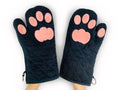 Cricket & Junebug Oven Mitts Cat Paws - White and Pink