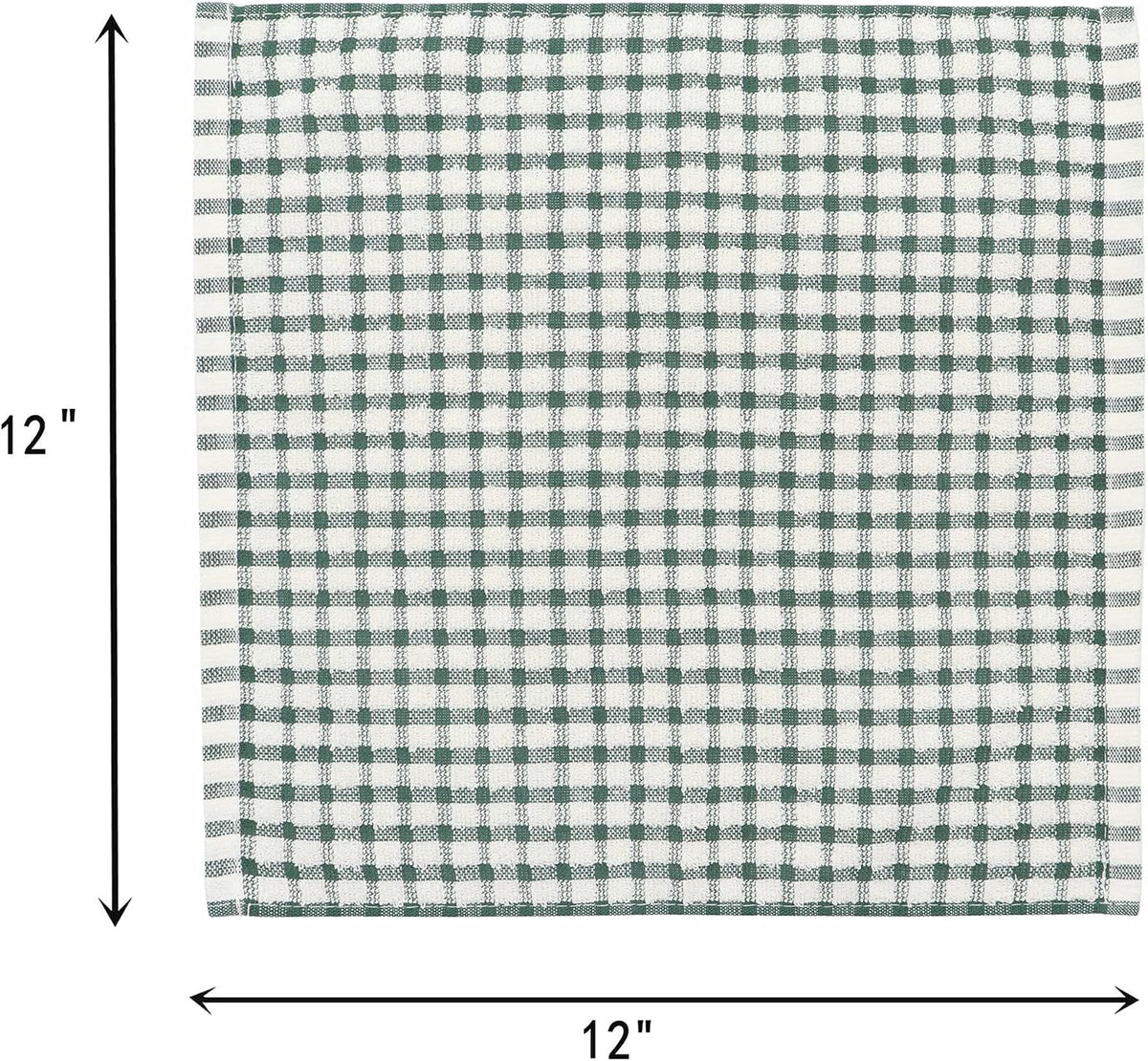 Cotton Dish Rags Dish Cloths For Washing Dishes,8Pack,11.8”x11.8”, MixColor