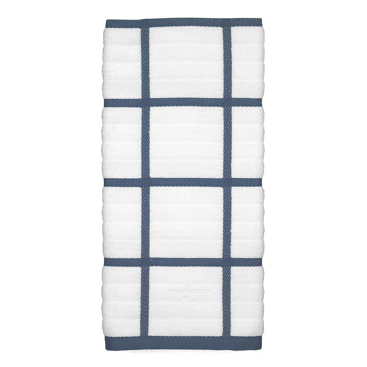All-Clad Checked Kitchen Towel: Highly Absorbent, Super Soft Long Lasting - 100% Cotton, 17"x30" Tea Towel for Cleaning & Drying Dishes, Pans, Glassware, or Countertops, (1-Pack), Rainfall