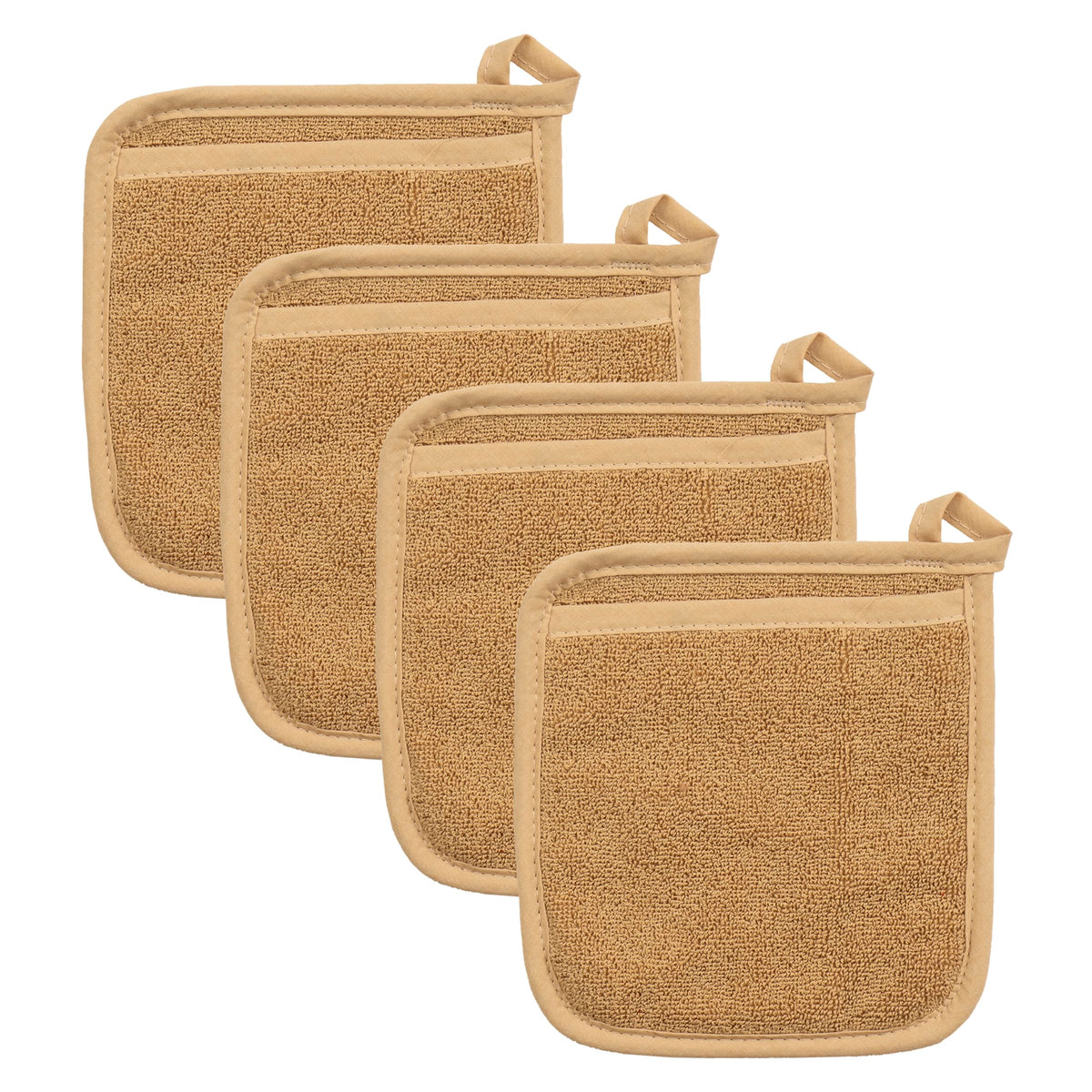 RITZ Terry Pocket Mitt & Hot Pad: Unparalleled Heat Resistant, Durable 100% Cotton – Ergonomically Designed for Optimal Grip – Easy-Care Machine Washable – 2-Pack, Paprika