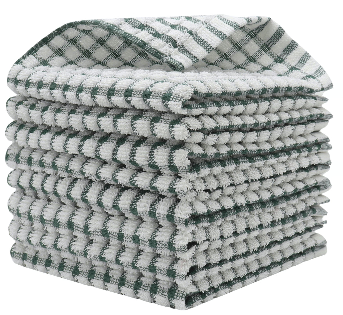 Cotton Dish Rags Dish Cloths For Washing Dishes,8Pack,11.8”x11.8”, MixColor