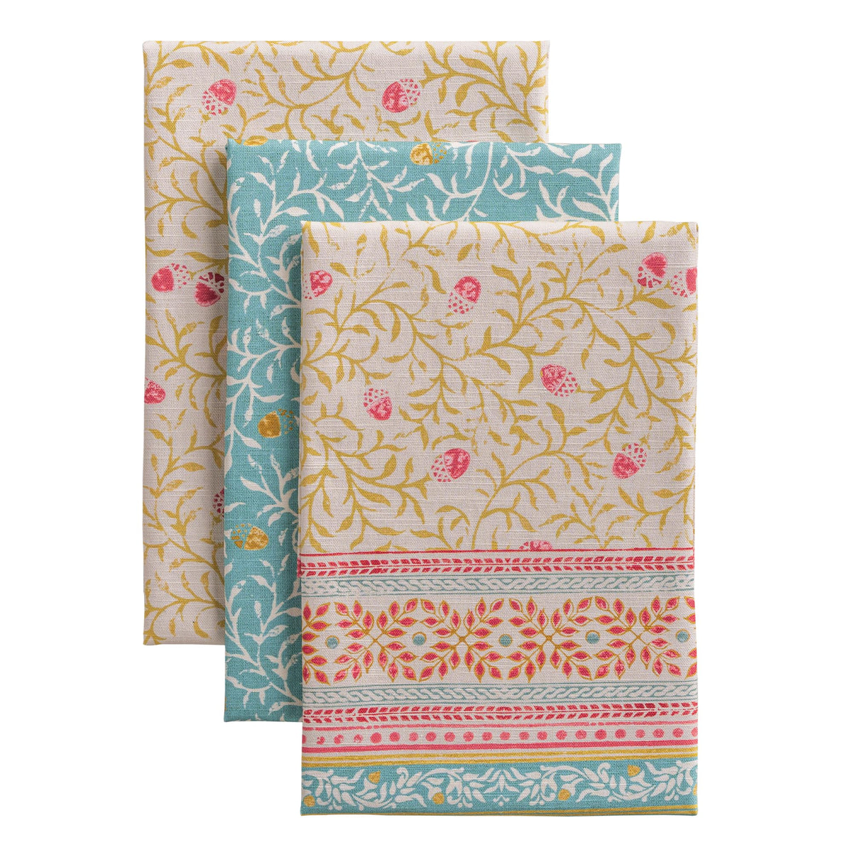 Maison d' Hermine Kitchen Towels Set of 3 Reusable 100% Cotton 27.50" x 20"