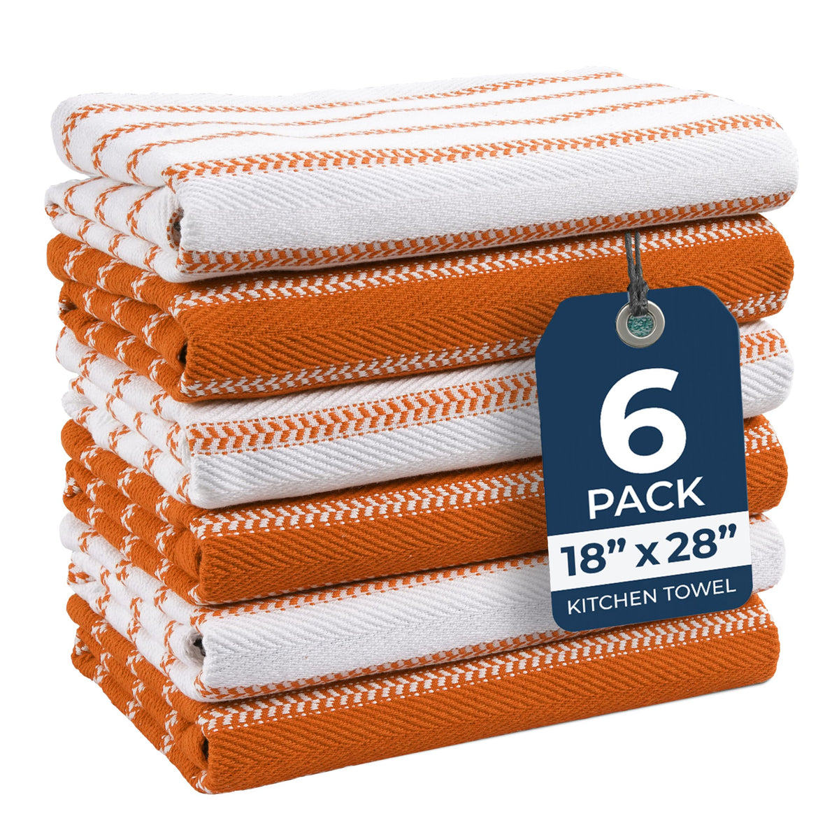 LANE LINEN 100% Cotton Kitchen Dish Cloths, Ultra Soft Absorbent Quick Drying Dish Towels, Multiweave Wash Cloths Dish Towel Sets, 13x28 Inches, 4 Pack - Grey