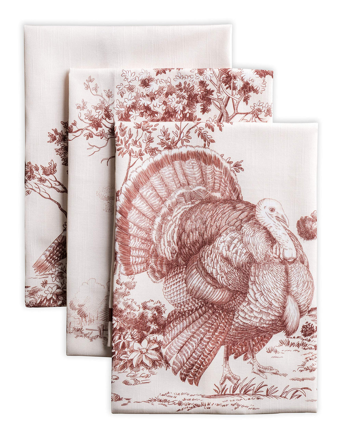 Maison d' Hermine Kitchen Towels Set of 3 Reusable 100% Cotton 27.50" x 20"