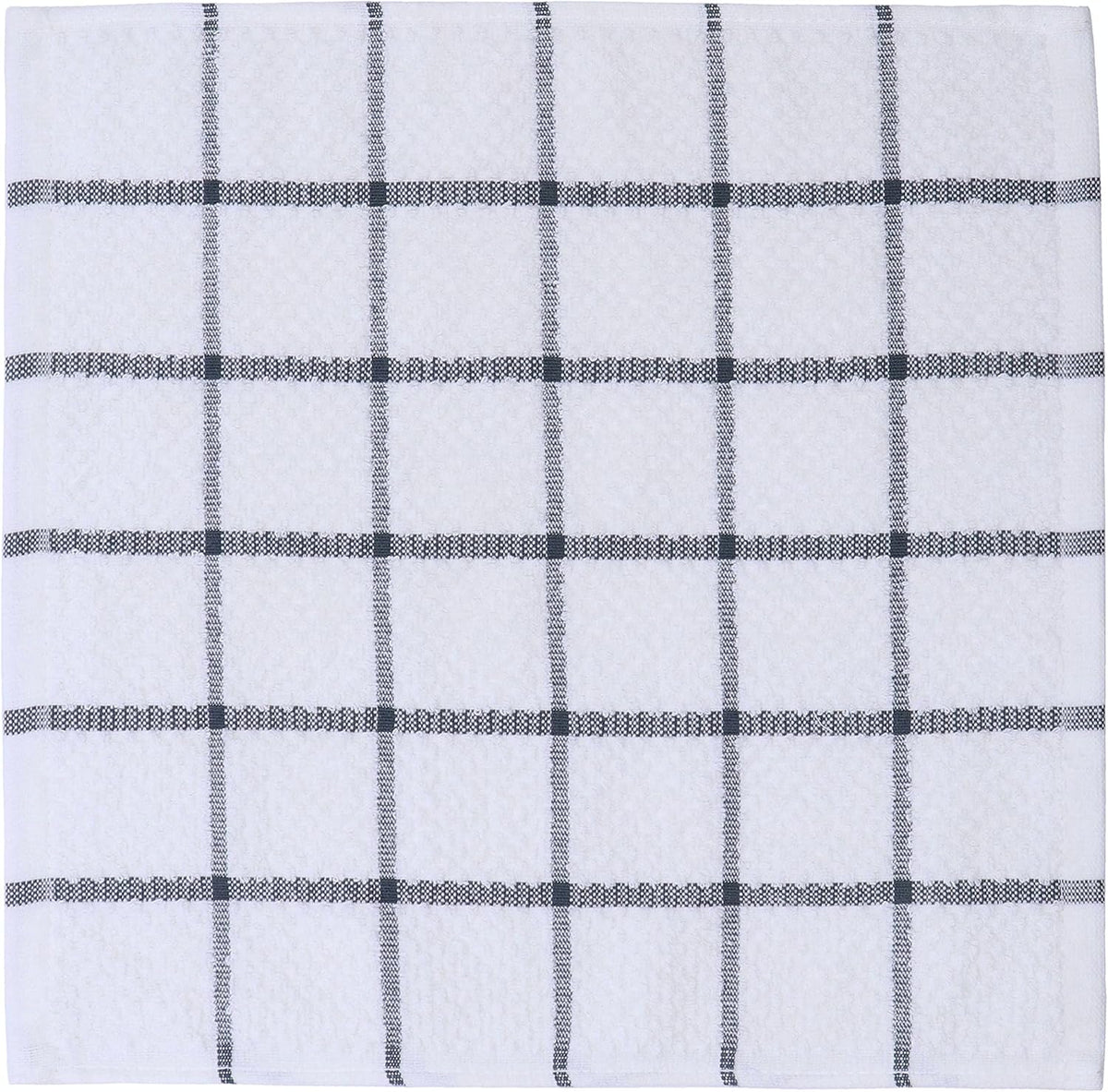 Cotton Dish Towels for Kitchen, Dish Rags, 12 x 12 Inches, 8pc, Grey
