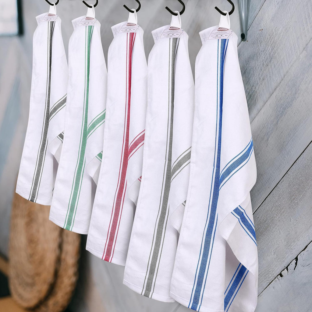 Utopia Towels Blue Dish Towels [12 Pack - 15 x 25 in] 100% Ring Spun Cotton