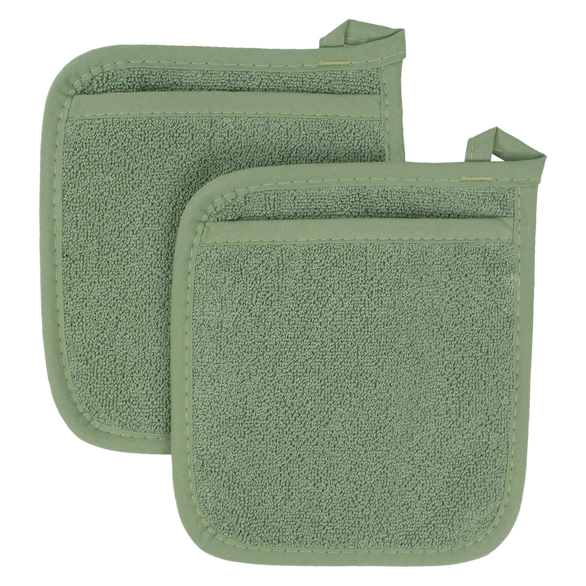 RITZ Terry Pocket Mitt & Hot Pad: Unparalleled Heat Resistant, Durable 100% Cotton – Ergonomically Designed for Optimal Grip – Easy-Care Machine Washable – 2-Pack, Paprika