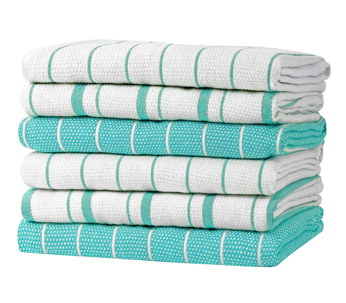 Zeppoli Classic Kitchen Towels - 15 Pack 100% Natural Cotton Towel Set, Reusable Wash Cloths, Absorbent Dish Towels, Machine Washable Hand Towels, Kitchen Essentials - 14” by 25” - Black