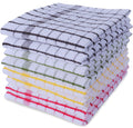 AMOUR INFINI Kitchen Towels Set of 4 - Highly Absorbent, Super Soft Terry Cotton 20x28 Inch Dish Towels with Hanging Loop - Hand & Tea Towels for Cleaning & Drying Dishes (Beige)