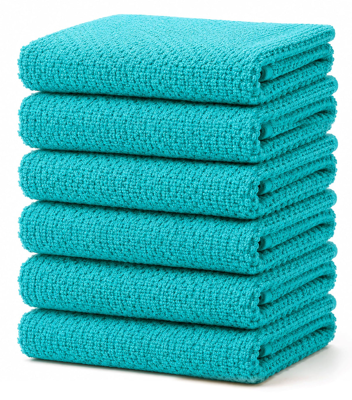Bumble Kitchen Towels 6 Pack 100% Cotton 16"x26" - Tan Wide Stripe