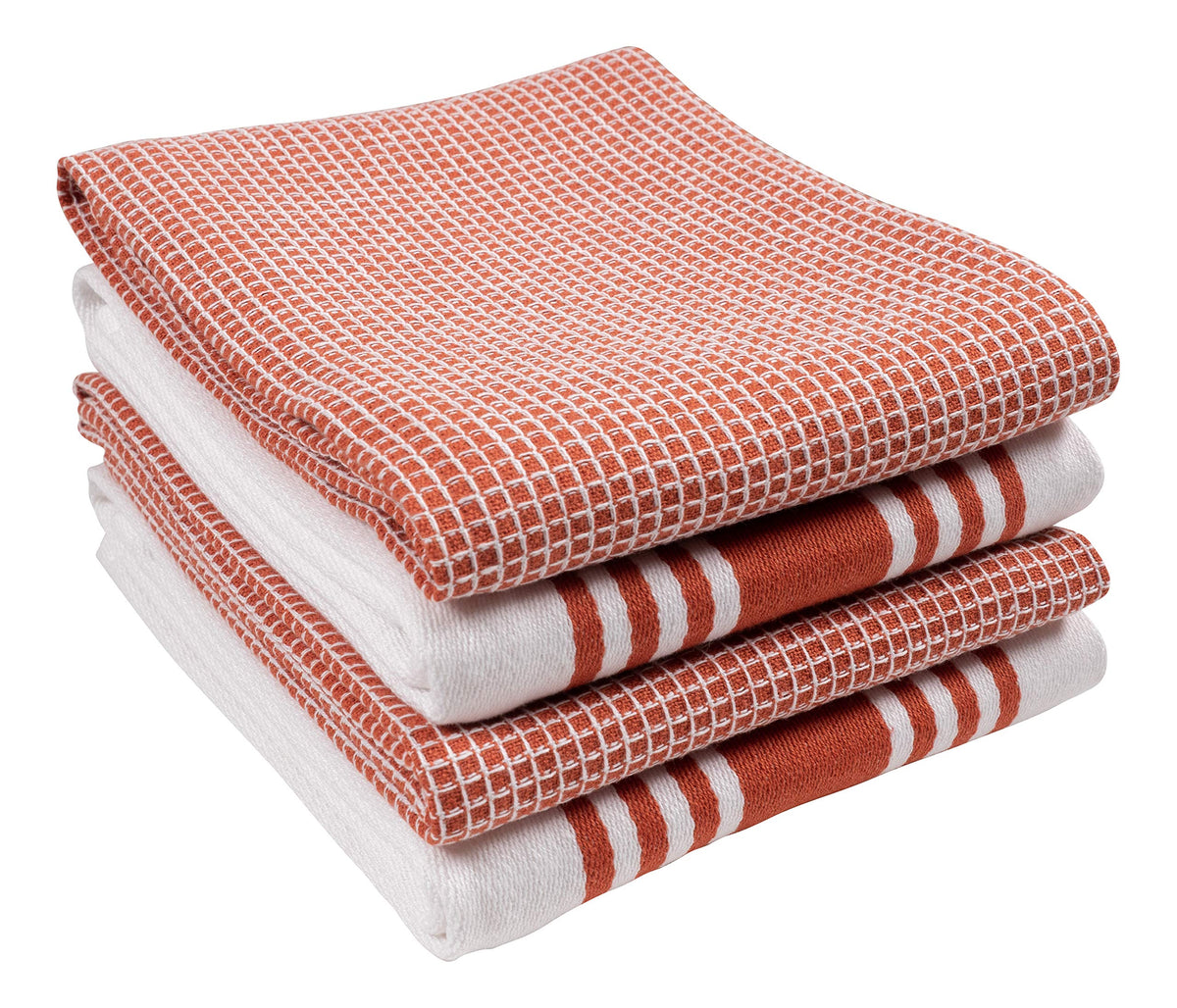 KAF Home Kitchen Towels, Set of 4 Absorbent, Durable and Soft Towels | Perfect for Kitchen Messes and Drying Dishes, 18 x 28 – Inches, Wine