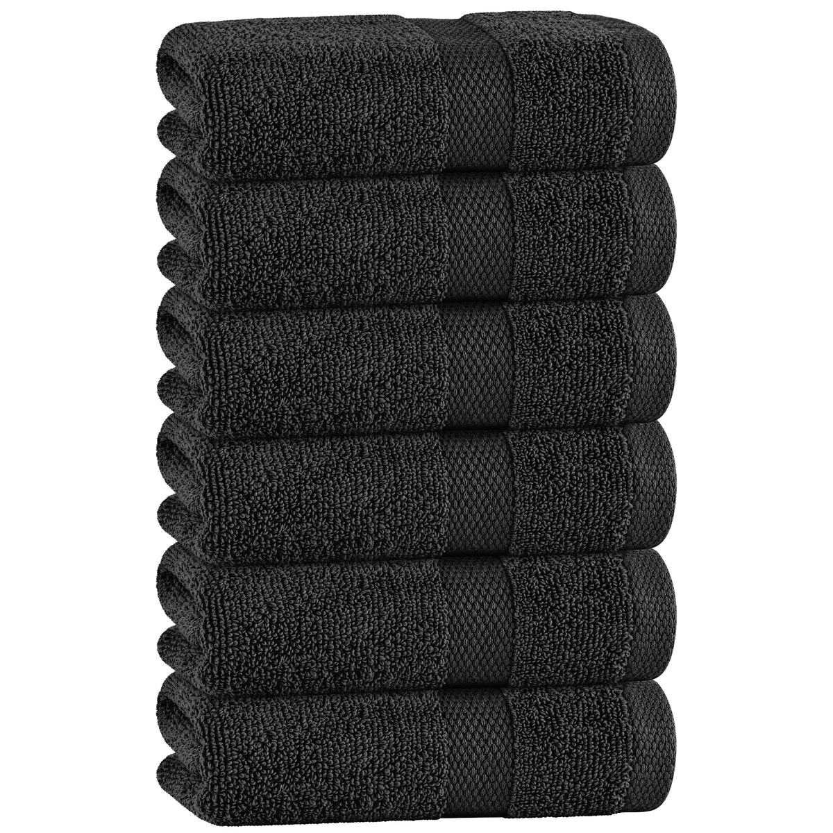 Premium Dish Towels for Kitchen, 8 Pack, 16x26 - 100% Cotton Kitchen Towels with Hanging Loop, Ultra Absorbent and Thick 410 GSM, Multicolor