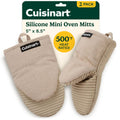 Cuisinart Mini Oven Mitts, 2-Pack 5"x8.5", Heat Resistant 500F