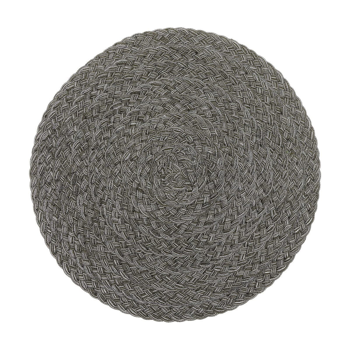 SHACOS Round Braided Placemats Set of 4 Washable Place Mats for Dining Tables 15 inch Non Slip Kitchen Table Mats (Beige, 4)