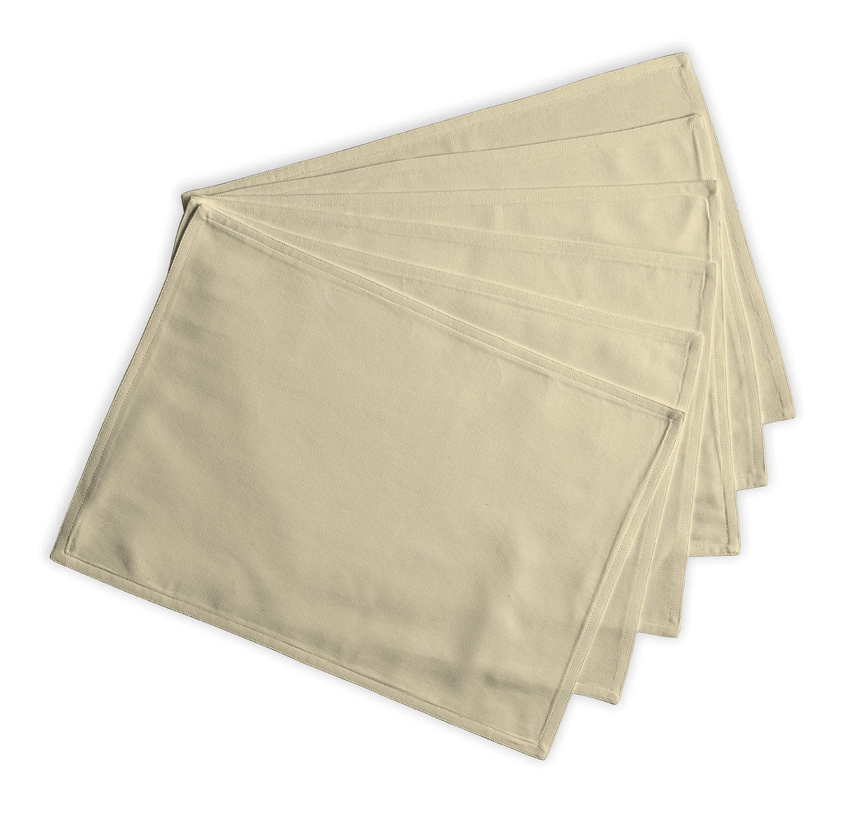 Calicot Placemats 100% Cotton Washable (13" x 19", Set of 6)