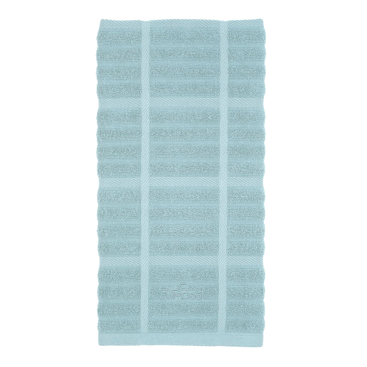 All-Clad Checked Kitchen Towel: Highly Absorbent, Super Soft Long Lasting - 100% Cotton, 17"x30" Tea Towel for Cleaning & Drying Dishes, Pans, Glassware, or Countertops, (1-Pack), Rainfall